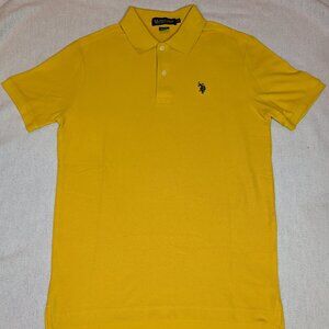 U.S. Polo Assn. Men’s Polo Shirt XS Yellow Short Sleeve Classic Fit Embroidered